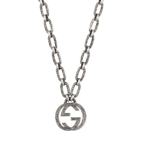 beaverbrooks gucci necklace|gucci silver and onyx necklace.